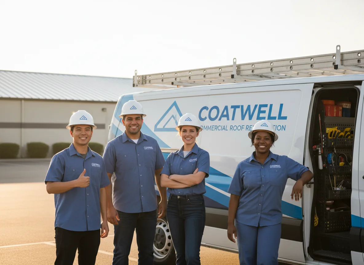 Commercial roof coating company in Shafer, MN