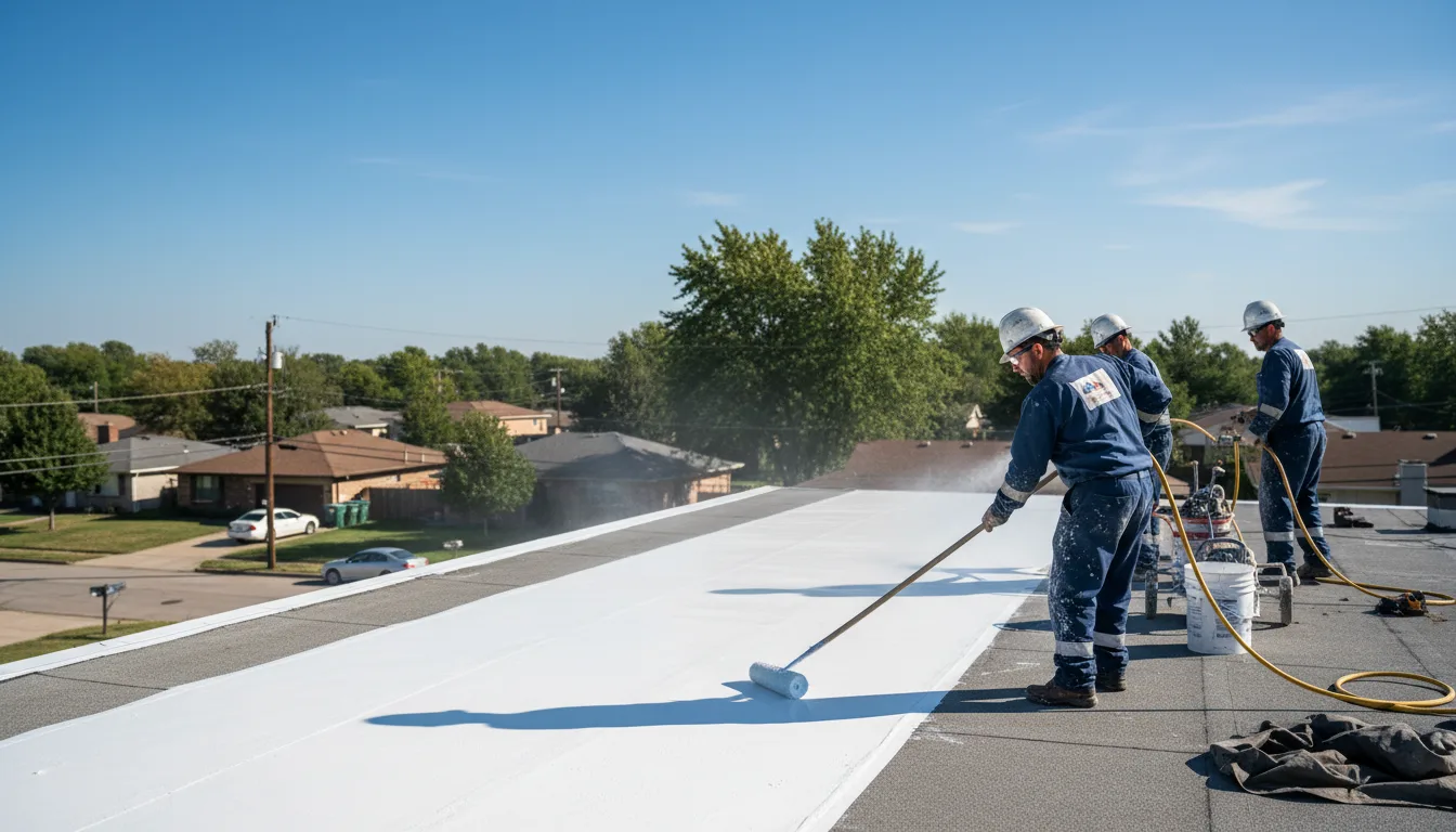 Commercial roof coating in Shafer, MN near me